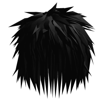 Black Shattered Fringe Emo Hair Roblox item render