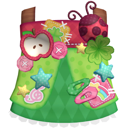 (╥﹏╥) cute igari decora clover ladybug apple dress