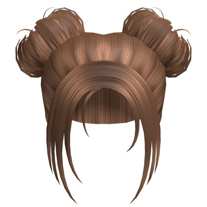 Messy Space Buns Hair (Brown)