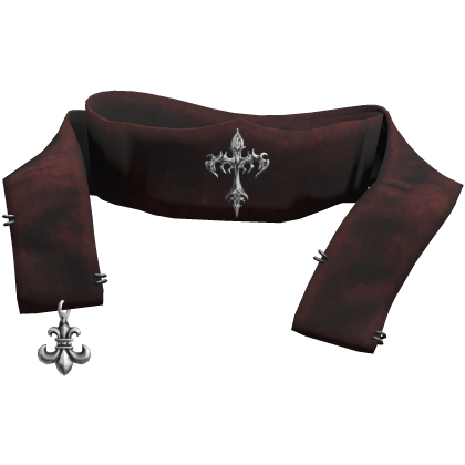 Red Emo Cross Grunge Gothic Neck Scarf