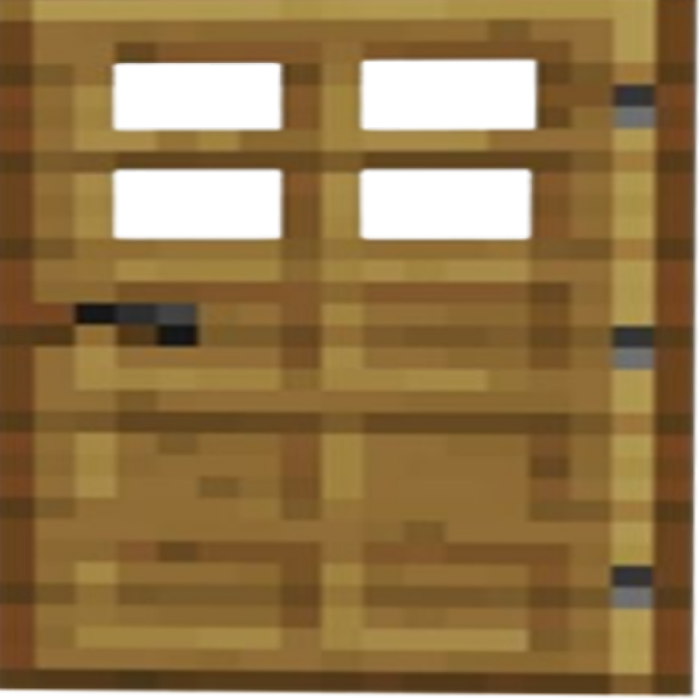 Minecraft door fliped Roblox decal