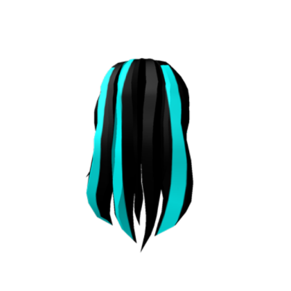 Black Anime Girl Hair Roblox decal