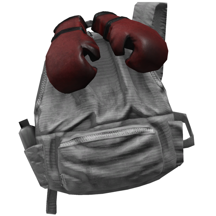 White Boxing Glove Grunge Backpack 1.0