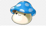 Baby blue mushrooms