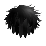 black anime hair