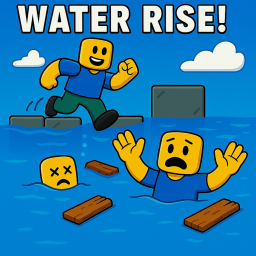 🌊(upd) Escape water rush -obby- Random Challenge!