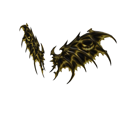 Black Yellow Pumpkin Wings Roblox item