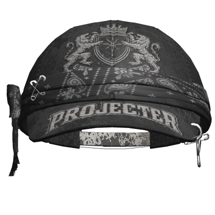 Y2k Bandana Cap Black