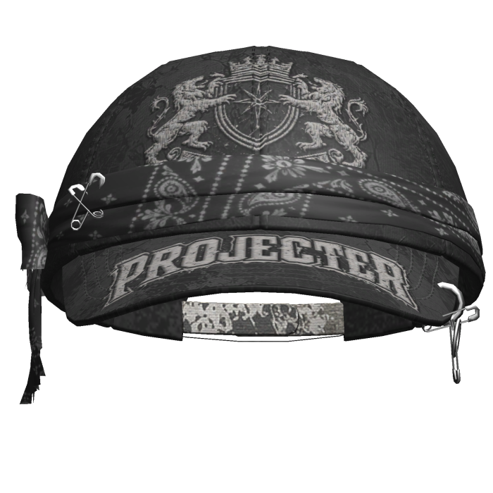 Y2k Bandana Cap Black