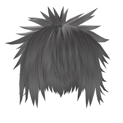 Messy Spiky Emo Grey Silver Hair Roblox item