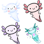 Axolotl in colour