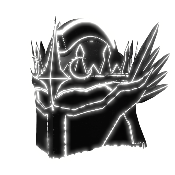 Emissive Glowing Knight Helmet