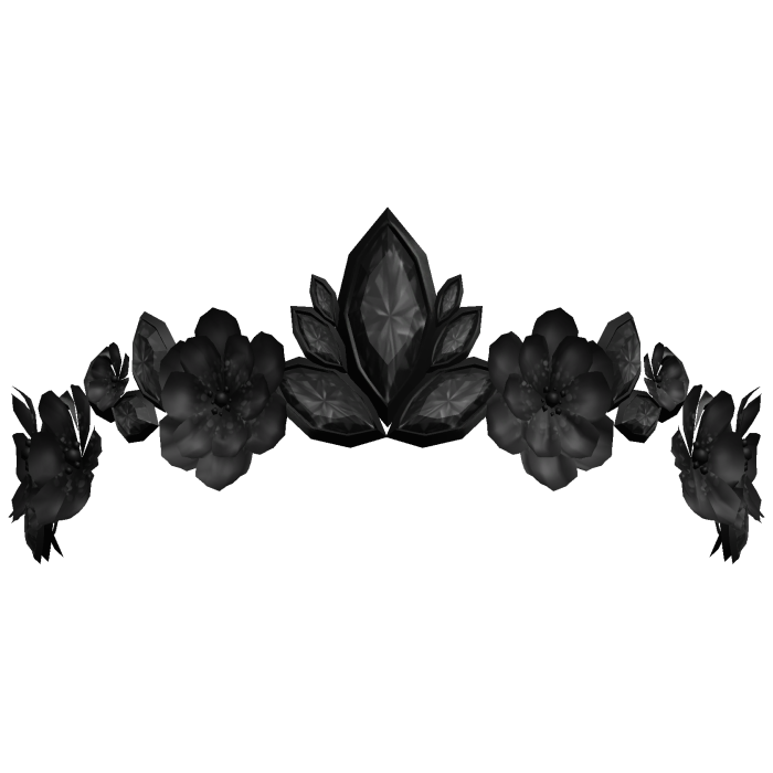 Secret Floral Fairy Tiara - Black