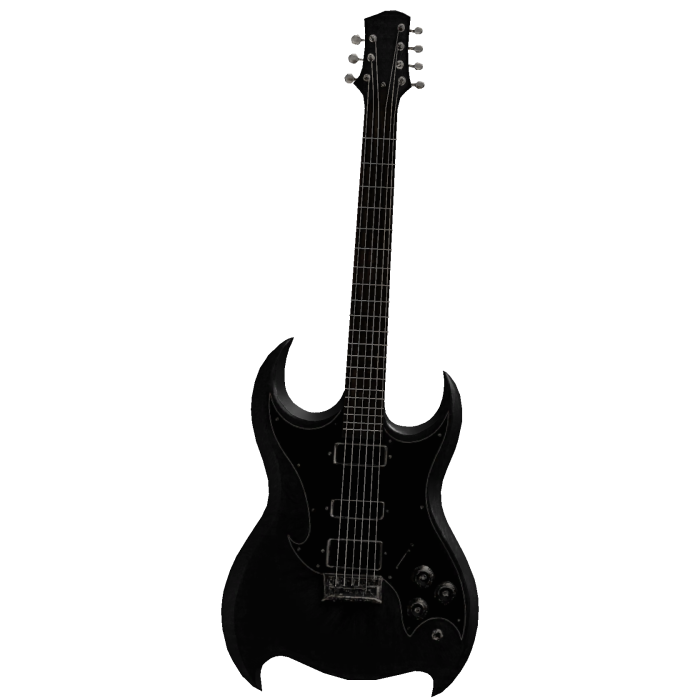 STANDING Black Electric Guitar
