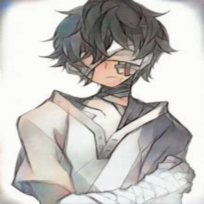 Anime boy with bandages on his face Roblox decal