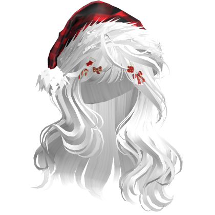 Lush Christmas Waves w/Santa Hat (White)
