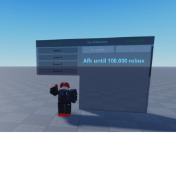 Afk until someone donates 100k
