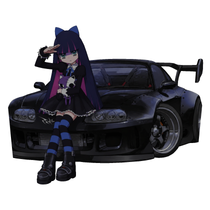 Stocking Anime Girl- Toyota Supra MK4 (Back) Roblox item