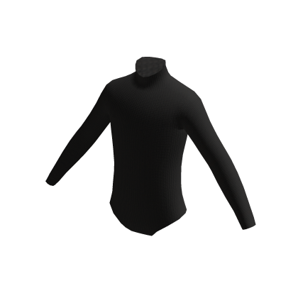 Black Turtle Neck Bodysuit w/ Back Heart Cutout thumbnail