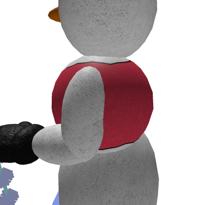extremly rare red vest spinning snowflake snowman