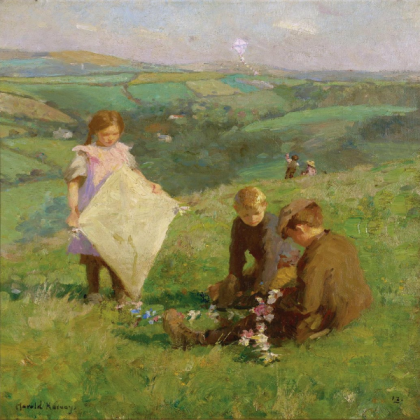 Children with a Kite (Painting) Roblox decal
