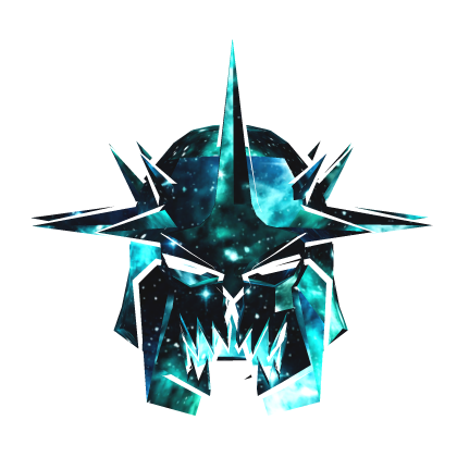 Blue Galaxy Demon Knight Helm