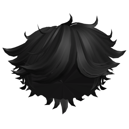 Black Messy Y2K Summer Boy Hair Roblox item