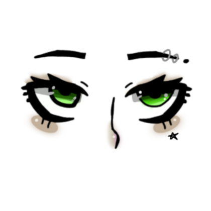 Green eyes Roblox decal