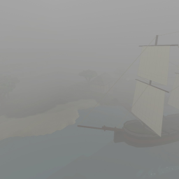 Foggy island icon