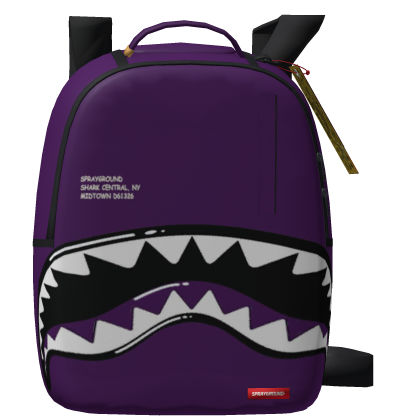 Purple Bubble Shark Sprayground Backpack 1.0