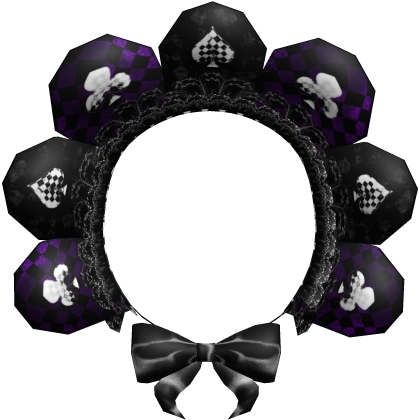 x ♧ purple goth silly jester circus flower ♡ x 