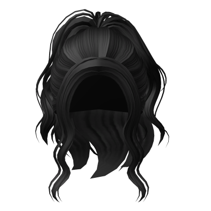 Preppy Ponytail (Black) Roblox item