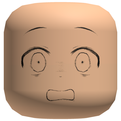 Gasp Shocked Scribble Cute Face Roblox item