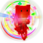 Rainbow Bear on Bike