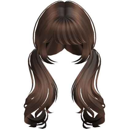 Brown Swirly Long Pigtails Roblox item
