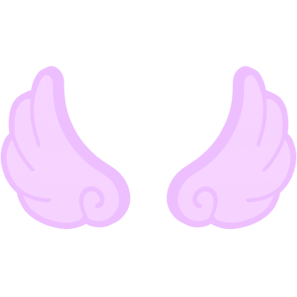 ♡ Cute Flared Glowing Angel Wings in Pastel Purple