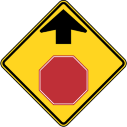 Stop Ahead Sign Roblox decal