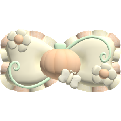 ʚ ︵ yellow halloween pumpkin fairy bow 