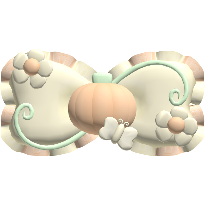 ʚ ︵ yellow halloween pumpkin fairy bow 