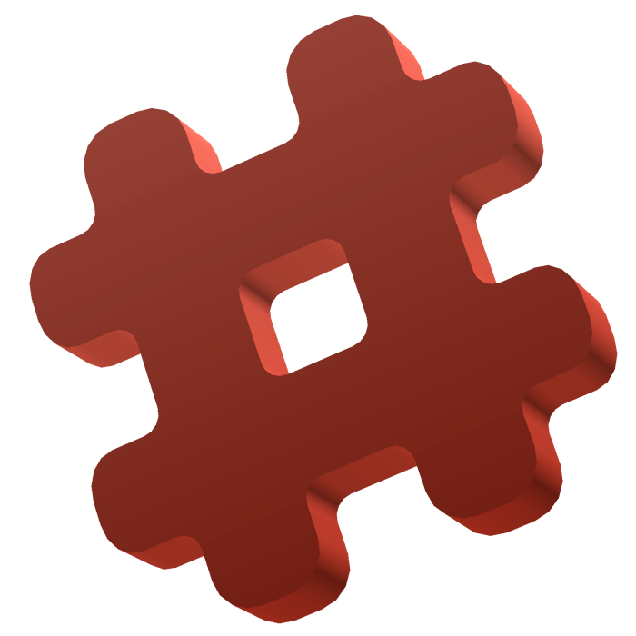 Red Hashtag