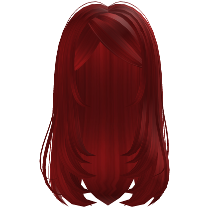 Girly Pretty Long Layered Silky Hair (Red)