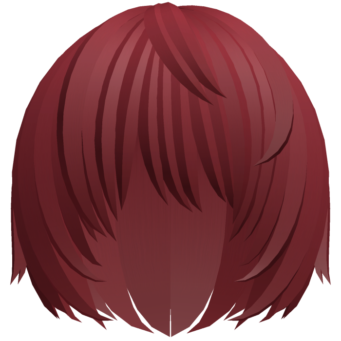 (^ ×ᆺ× ^) emo nyan anime boy hair in red