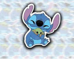 Stitch and baby Yoda