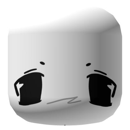White Chill Cute Face v3 Roblox item