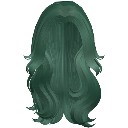 Long Flowy Wavy Hair (Green)