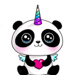 Gruppo panda corni