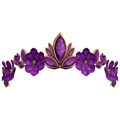 Secret Floral Fairy Tiara - Purple/Gold Roblox item