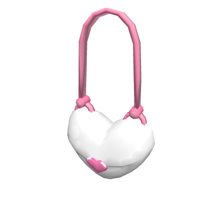 White Heart Purse