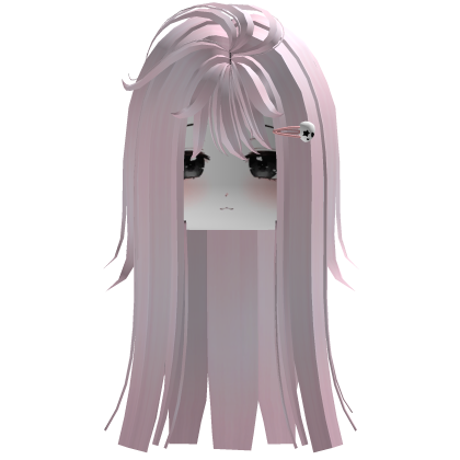 Pink Cute Girl Hair With Face