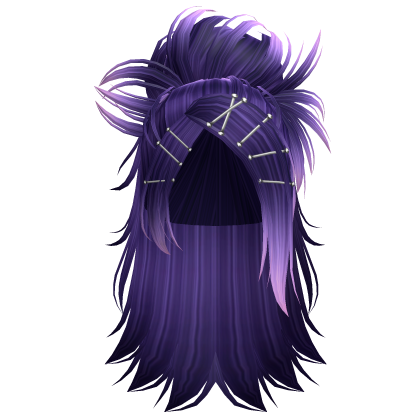 Y2K Half Up Metal Lover Hair (Galaxy) Roblox item